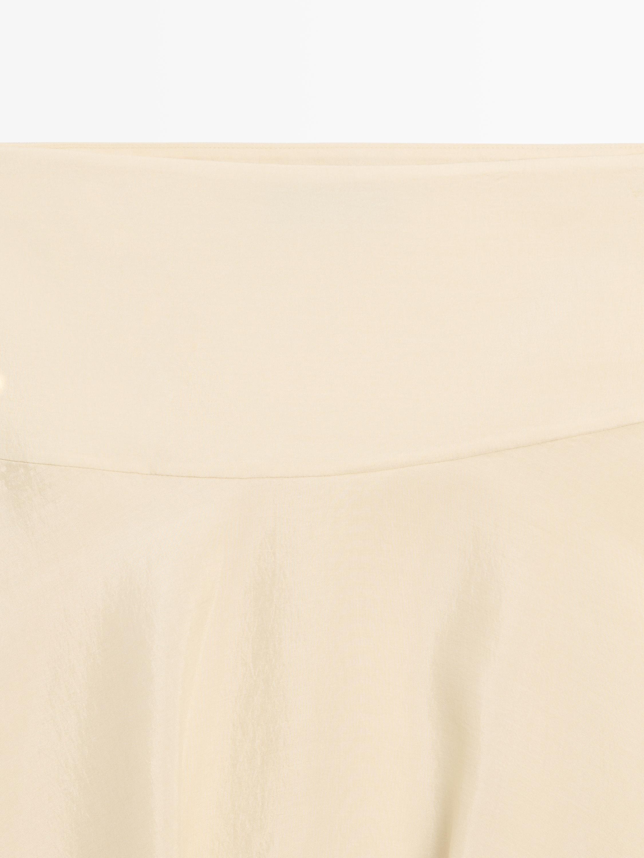 Jupe midi fluide asymétrique